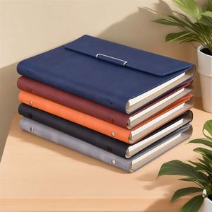 Libreta de Cuero PU A5 de Alta Calidad, con 6 Anillas, Planificador Diario y Semanal, Idea de Regalo Personalizada, Material de Cubierta de Tela y PP - Product Image 1