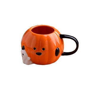 Mug en céramique amusant en forme <span class=keywords><strong>de</strong></span> citrouille, style occidental, résistant aux hautes températures, avec poignée, excellent cadeau pour hommes et femmes, usage domestique - Product Image 5