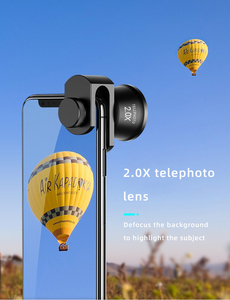 Kit d'objectifs professionnel GiAi 5 en 1 pour smartphone et appareil photo, verre HD grand angle, téléobjectif <span class=keywords><strong>2X</strong></span>, fisheye macro 10X, filtre CPL - Product Image 3