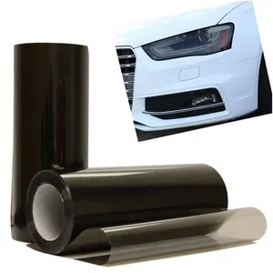 연기 검은 자동차 헤드 라이트 필름 틴트 미등 안개등 비닐 필름 헤드 라이트 후방 램프 틴팅