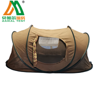 Tentes de camping pliantes automatiques en toile de coton imperméable pour l'extérieur, en vente
