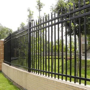 Heavy Duty Preto Steel Fence Painéis com Square Wire Mesh para Outdoor Home Proteção Galvanizado Steel Fence - Product Image 4