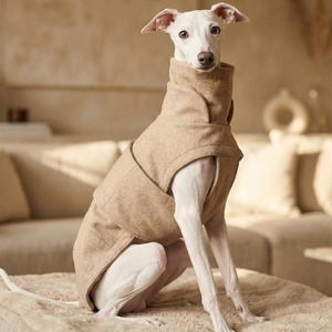 Vêtements pour animaux de compagnie, manteau d'hiver chaud et écologique pour chien, col roulé, polyester et flanelle, pour lévrier <span class=keywords><strong>italien</strong></span> et <span class=keywords><strong>whippet</strong></span> - Product Image 3