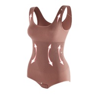 Body gainant sculptant le ventre, serre-taille post-partum, soutien-gorge push-up à boutons