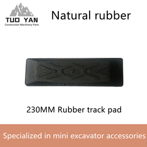 แผ่นยางแทรคสำหรับรถขุดขนาดเล็ก,แผ่นรองแทรคทำจากยางธรรมชาติอุปกรณ์เสริมสำหรับรถขุดขนาดเล็กป้องกันรอยขีดข่วน - Product Image 5