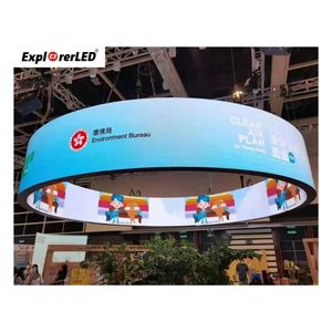 Módulo de pantalla LED flexible para interiores SMD P1.8 P2.0 P2.5 P3 Pantalla LED flexible ultrafina de cilindro curvo para uso en columnas de cilindros - Product Image 1