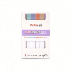 Marcadores Rectangulares con Punta de Pincel Oblicua, 12 Colores Pastel Morandi, Multicolor, con Logotipo Personalizado OEM de Fábrica - Product Image 1