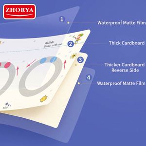 Livre d'activités de dessin point par point pour enfants Zhorya, livre d'entraînement au contrôle du stylo, cahier de traçage magique pour enfants - Product Image 3