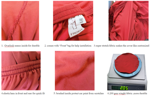 Funda de Coche de Terciopelo con Logotipo Personalizado, Funda de Coche Elástica de Cobertura Total, Fundas de Lujo para Estacionamiento, Funda Protectora contra el Polvo para Interiores - Product Image 5