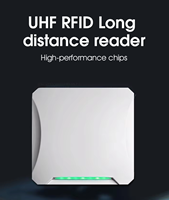 Antenne de lecteur RFID UHF étanche jusqu'à 6 m, matériau ABS, norme américaine et européenne, 8 dBi, interface RS232 RS485 WG26/34