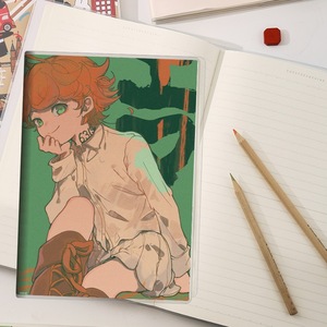 Carnet de notes ligné 13*18CM <span class=keywords><strong>The</strong></span> Promised <span class=keywords><strong>Neverland</strong></span> <span class=keywords><strong>Emma</strong></span> Norman Ray, papeterie, artisanat en papier, livres d'écriture, carnet d'anime - Product Image 1