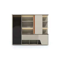 Venta caliente de fábrica Muebles de estilo para el hogar Diseño moderno Librería de madera con envíos rápidos