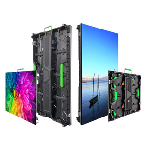 จอแสดงผล LED P4.8 วิดีโอวอลล์ 1920x1080 ตู้อะลูมิเนียมสำหรับภายนอกอาคาร อัตราส่วน 16:9 ติดตั้งบนผนังได้ สำหรับโฆษณากราฟิก - Product Image 1