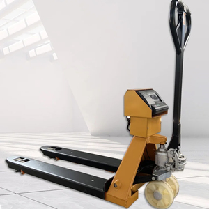Neuer Zustand Stahl Manuelle Paletten heber waage Elektronischer hand betätigter Antrieb Manueller Gabelstapler - Product Image 2