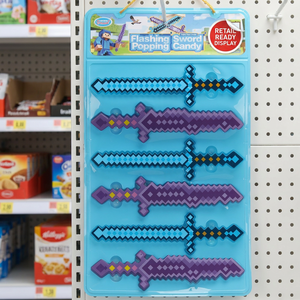 Espada Luminosa Creativa para Niños con Caramelos Explosivos, Temática Pixel, Juguetes de Plástico con Luz, Certificación Halal, Venta al por Mayor, Edades <span class=keywords><strong>2</strong></span>-14+ - Product Image 3