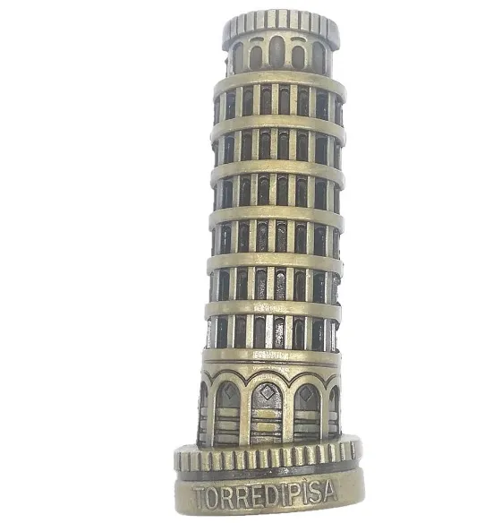 3D Leaning Tower of Pisa Italian resin refrigerator magnet tourist souvenir. Home and kitchen decoration magnetic stickers