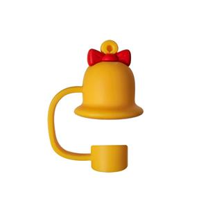 ฝาปิดหลอดซิลิโคนเกรดอาหารขนาด 10 มม. ป้องกันฝุ่น อุปกรณ์เสริมสำหรับเครื่องดื่มคริสต์มาส ขายดี - Product Image 1