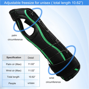 HKJD Kustom Disesuaikan Neoprene Polyester Pergelangan Tangan Tidur Dukungan <span class=keywords><strong>Brace</strong></span> <span class=keywords><strong>Carpal</strong></span> <span class=keywords><strong>Tunnel</strong></span> Pergelangan Tangan Thumb <span class=keywords><strong>Brace</strong></span> dengan Belat - Product Image 3