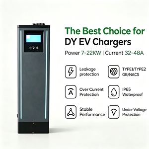 Station de recharge AC pour véhicules électriques 14/22/44 kW sans borne, sur pied, personnalisable, borne de recharge intelligente pour usage public et domestique - Product Image 1