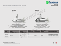 Nouveau système de propulsion marine Rawsuns 15 kW 20 CV avec hélice à poussoir 96 V à double entraînement RPD15 avec batterie pour catamaran de 14 m