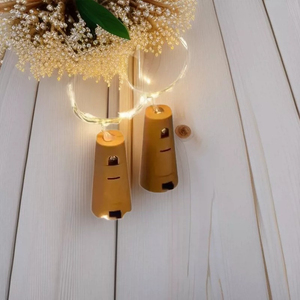 Luci a Corda LED Personalizzate OEM per Bottiglie di Vino, Funzionamento a Batteria, Filo di Rame IP44 per Interni, 1m 3500K Bianco Caldo, Decorazione - Product Image 5