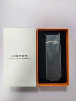 Briquet électrique en métal à plasma rechargeable par USB, coupe-vent, de qualité supérieure KY, finition miroir lisse