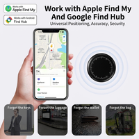 Traceur d'objets intelligent double système, étanche IP6X, compatible Google Find My Device pour Android/iOS, localisateur anti-perte mondial pour portefeuille