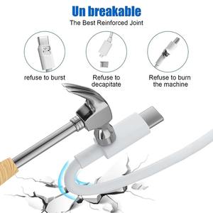 Cable USB C a USB Tipo C PD de 60W, Cable de Carga Rápida y Transferencia de Datos para iPhone 15, 15 Pro, Huawei, <span class=keywords><strong>Samsung</strong></span>, Xiaomi, Negro, Blanco, 1M, 2M, 3M - Product Image 3