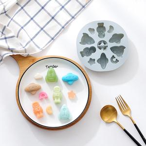 M61764 Molde de silicona para pudín de <span class=keywords><strong>arroz</strong></span> y pasteles al vapor <span class=keywords><strong>con</strong></span> tapa, para complementos alimenticios infantiles y galletas de bebé, <span class=keywords><strong>con</strong></span> diseño de dibujos animados - Product Image 4
