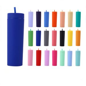 Gobelets en plastique réutilisables colorés avec pailles, écologiques et de qualité alimentaire |   Multifonctionnel pour la maison, le bureau et l'extérieur - Product Image 2