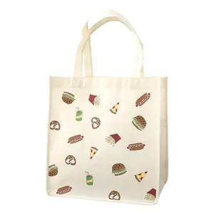 डिजाइन सबसे अच्छा गर्म बिक्री trustable गैर बुना rpet ढोना बैग GRS टीसी पहुंच सिलाई बंधन rpet बैग सुपरमार्केट के लिए