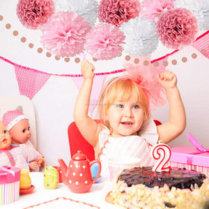 Bens — ensemble de décoration pour fête d'<span class=keywords><strong>anniversaire</strong></span>, banderole brillante or <span class=keywords><strong>Rose</strong></span>, doré, <span class=keywords><strong>guirlande</strong></span> à pois, boule de papier et serviette - Product Image 5