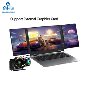 Chơi game laptop16 inch kép 10.5 inch ba ba mở rộng máy tính xách tay Wifi 6 RJ45 Intel I7 12th gen16 chủ đề Type-C máy tính xách tay - Product Image 4