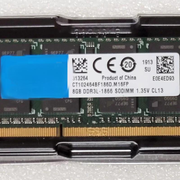 CT102464BF186D 8G DDR3L-1866 SODIMM 1.35V Notebook Memory
