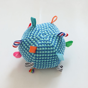New Style Hot Sells Eco-Friendly Soft Stuffed Puppy Plush Interactive <b>Dog</b> Squeaky <b>Ball</b> Toy with Tags Indoor Use - Product Image 5
