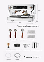 Máquina de Café Espresso Comercial Zilong T3 con Sistema de Calderas Múltiples, Bomba Rotativa y Doble Grupo para Cafeterías y Tiendas