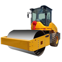 Compacteur routier robuste pour l'industrie de la construction, 12 tonnes, 14 tonnes, à tambour unique, avec siège, prix