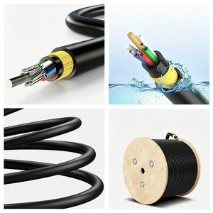 Cable de Fibra Óptica Mononúcleo G657A2, Cable de Conexión de Fibra Óptica Flexible para Interiores y Exteriores FTTH, 1 KM - Product Image 2