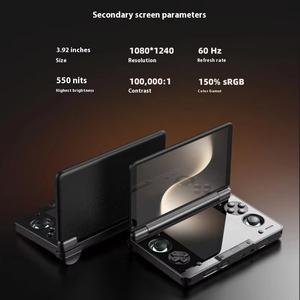 เครื่องเล่นเกมพกพา AYN Thor <span class=keywords><strong>Flip</strong></span> ระบบแอนดรอยด์ แบตเตอรี่ 6000mAh หน้าจอ AMOLED คู่ขนาด <span class=keywords><strong>6</strong></span> นิ้ว เครื่องเล่นเกมย้อนยุค คอนโซล Snapdragon 8 Gen 2 - Product Image 5