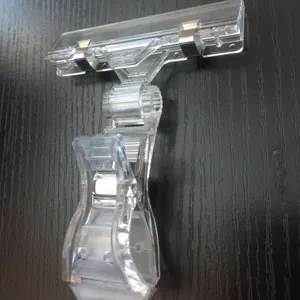 New Style Clear Movable POP Plastic Rotatable Price Sign clip