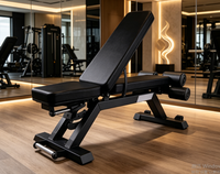 Banc pliant réglable en acier DW Sports OEM ODM personnalisable avec une capacité de 450 kg, garantie 1 an, pour usage domestique ou en salle de sport
