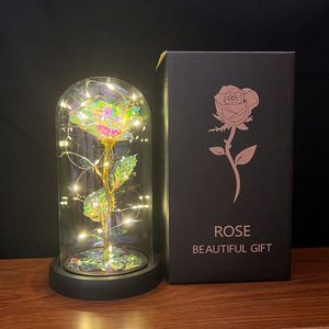 Hot Valentine's Day <b>Gift</b> for Girlfriend Rose Night Light Led Light Acrylic Cover Gold Foil Flower <b>Gift</b> <b>Box</b> <b>Christmas</b> <b>Gift</b> - Product Image 4