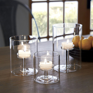 Candelabros de vidrio de Venta caliente para decoración de bodas Muy demandados en los candelabros de vidrio de Europa - Product Image 1