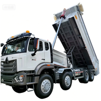 Truk Dump Howo-NX 8x4, 400 Tenaga Kuda, untuk Konstruksi Pertambangan dan Pengangkutan Pasir dan Kerikil