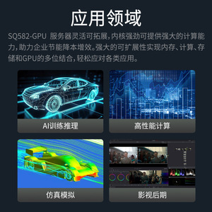 เซิร์ฟเวอร์แบบแร็ค Speedbridge 4U รองรับ AMD EPYC9004 ซีพียูคู่ พร้อม GPU สำหรับเวิร์กสเตชัน AI รองรับโซลูชัน Nvidia GPU - Product Image 3