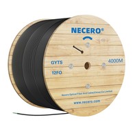 Cable de Fibra Óptica Blindado Subterráneo GYTS para Ducto 12C 24C 48C 96C 144C 288C