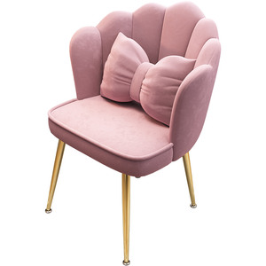 Backrest dressing <b>table</b> petal chair manicure <b>table</b> comfortable <b>and</b> makeup <b>stool</b> <b>high</b>-end style girl's makeup chair - Product Image 1