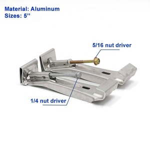 Supports de gouttière à vis rapide robustes en gros, 5'' 6'', galvanisés, bras robuste, support de gouttière à extrémité - Product Image 3