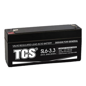 TCS SL6-3.3 6volt 3.3ah pin tốt nhất để lưu trữ năng lượng mặt trời <span class=keywords><strong>SLA</strong></span> VRLA pin loại pin bị ngập lụt Pin biển - Product Image 1
