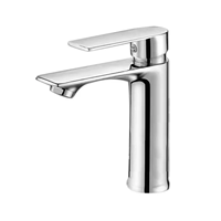 Robinet de lavabo thermostatique moderne de luxe à montage monotrou Design contemporain chaud et froid pour la maison et la salle de bain scolaire